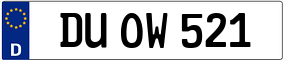 Truck License Plate